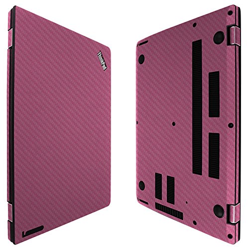 Skinomi Pink Carbon Fiber Full Body Skin Compatible with Lenovo ThinkPad 13 Ultrabook