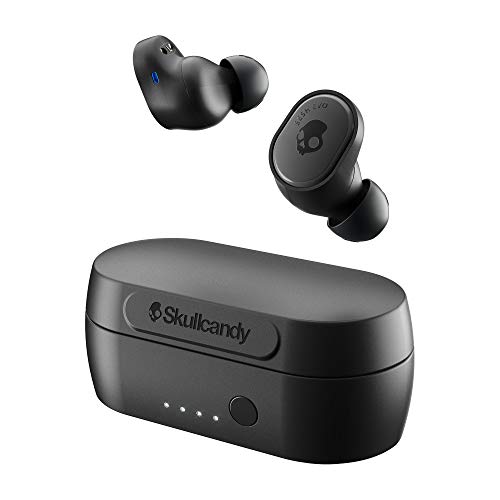 Skullcandy Sesh Evo In-Ear Wireless Earbuds, 24 Hr Battery, Microphone, Works with iPhone Android and Bluetooth Devices - Black