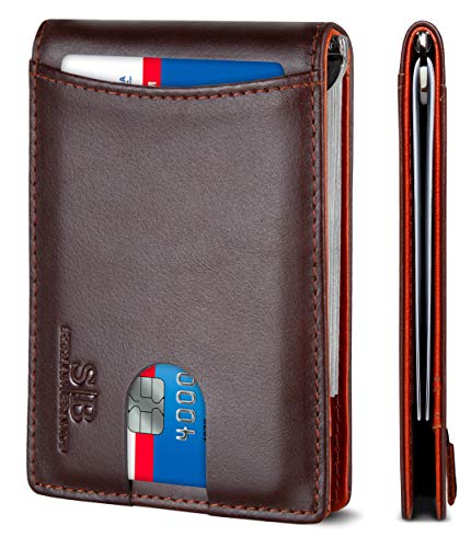 Slim Bifold RFID Blocking Front Pocket Wallet for Men