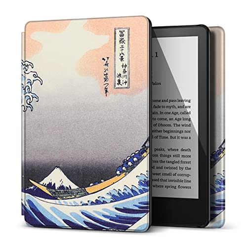 Slim Great Wave Cover for All-New Kindle (2022 Release)