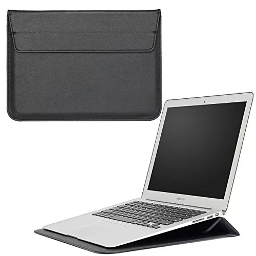 Slim Leather Laptop Sleeve Case Bag with Stand
