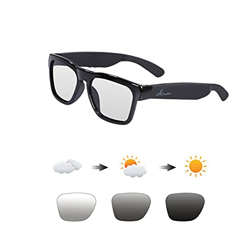 Smart Glasses with Bluetooth 5.0 and Transitional Lens