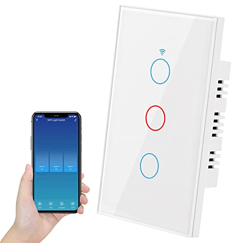 Smart Light Switch - WiFi Wall Touch Switch with Alexa Compatibility