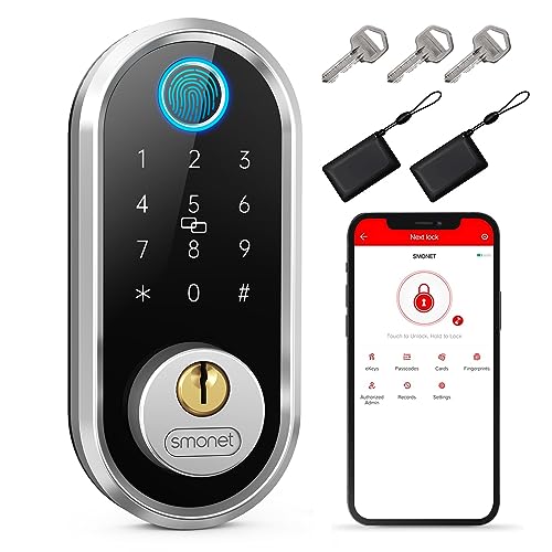 Smart Lock with Fingerprint Keyless Entry and Alexa Support