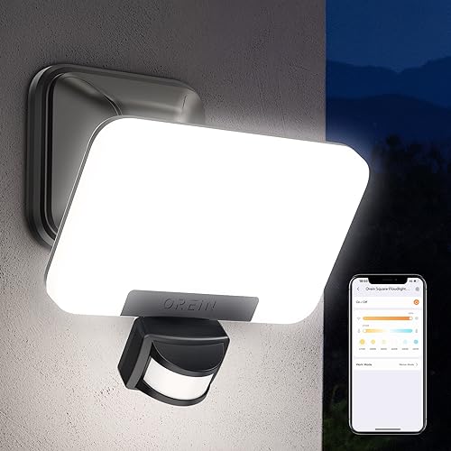 Smart Outdoor Lights with Motion Sensor and App Control