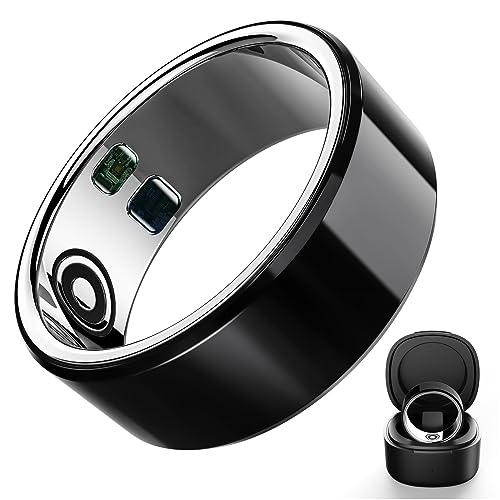 Smart Ring Health Tracker for Women & Men, Continuously Records Sleep Quality, Heart Rate, Temperature, Blood Oxygen and Pedometer