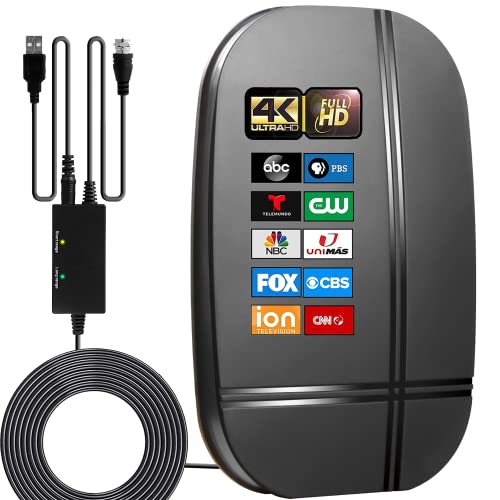 Smart TV Indoor Antenna with Signal Booster