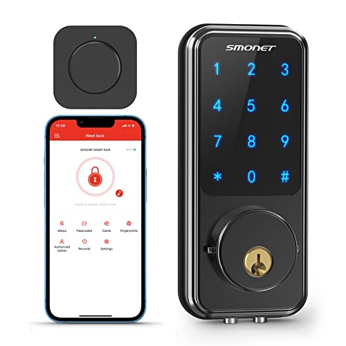 SMONET WiFi Smart Lock - Keyless Entry Door Lock for Enhanced Home Security
