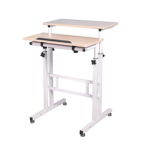 soges Mobile Standing Desk Adjustable Height