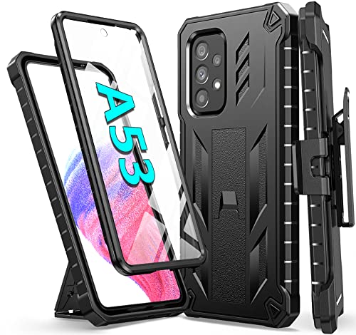 SOiOS Samsung Galaxy A53 5G Case with Built-in Screen Protector & Kickstand