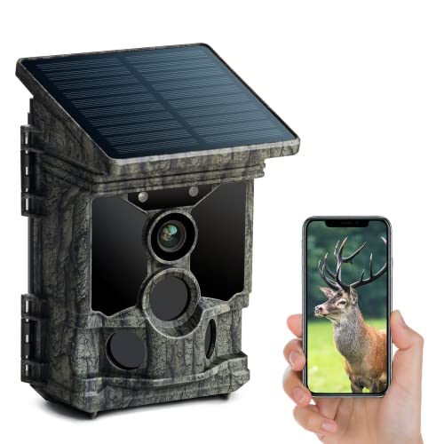 Solar Powered 46MP 4K 30FPS WiFi Bluetooth Game Camera