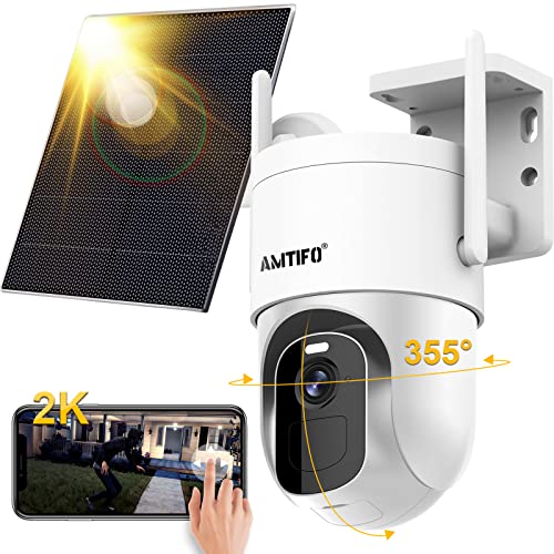Solar Powered Outdoor Security Camera with Night Vision