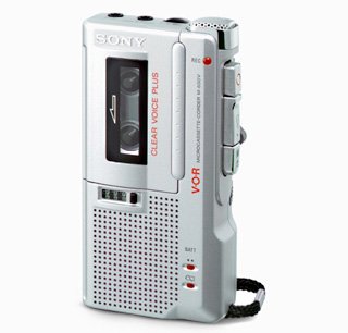Sony M-650V Handheld Microcassette Voice Recorder