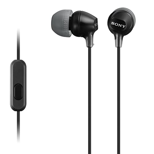 Sony MDREX15AP Earbud Headphones with Mic