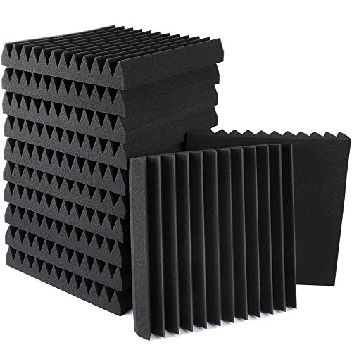 Soundproof Foam Panels - 12 Pack Set