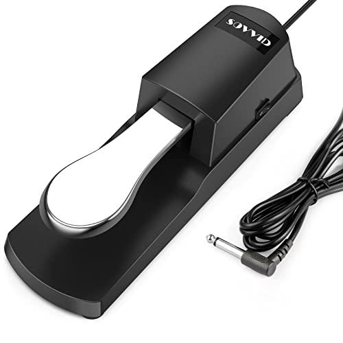 Sovvid Universal Foot Pedal for Keyboards - Enhanced Sound Quality and Versatile Compatibility