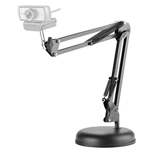 Spedal Webcam Stand, Boom Arm Stand with Base, Flexible Gooseneck