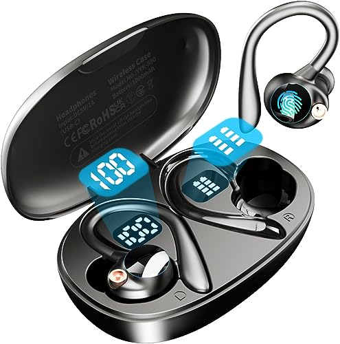 Sport Bluetooth 5.3 Earbuds with Noise Cancelling and 60H Playtime