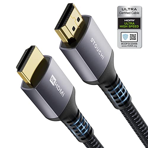  HDMI Cable 2.1 4K@120Hz Certification 48Gbps 15 Feet,Ultra High  Speed 8K HDMI Cable Nylon Gold-plated interface Supports 1440p 144hz HDMI,8K@60Hz,ALLM,VRR,HDR,eARC,DTS,For  PS5,XBox,RTX3090(15 Feet) : Electronics