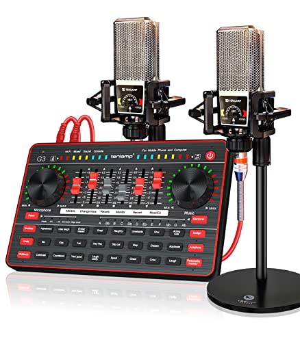Studio Condenser Microphone and G3 Audio Interface Bundle