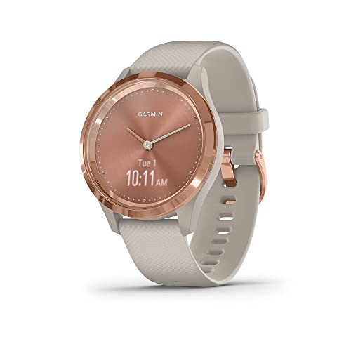 Stylish Garmin Hybrid Smartwatch with Hidden Touchscreen and Advanced Features