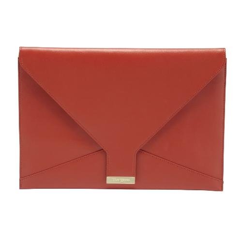Stylish Leather Clutch Bag for 13.3" Ultrabook & Macbook - Red