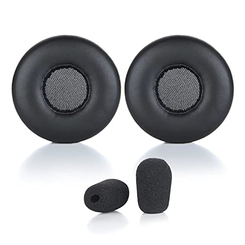 Sumugaric Replacement Ear Pads Cushions with Mic Foam Compatible with Logitech H820e H650e Wireless Stereo Noise-Cancelling USB PC Headphone (Upgrade Earpads)