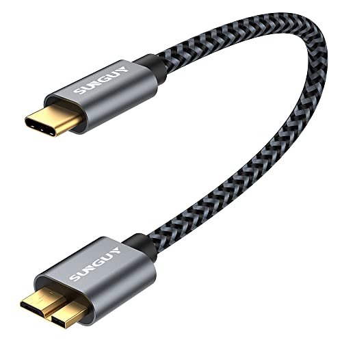 SUNGUY USB C to Micro B Hard Drive Cable