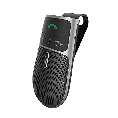 SUNITEC Hands Free Bluetooth car Speaker for Cell Phone, Bluetooth Phone Speaker for car, AUTO Power ON Off car Bluetooth for Cell Phone Support Siri Voice Assistant - BC920