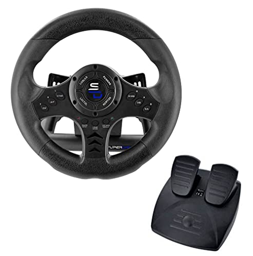 Superdrive SV450 Racing Steering Wheel with Pedals and Shifters