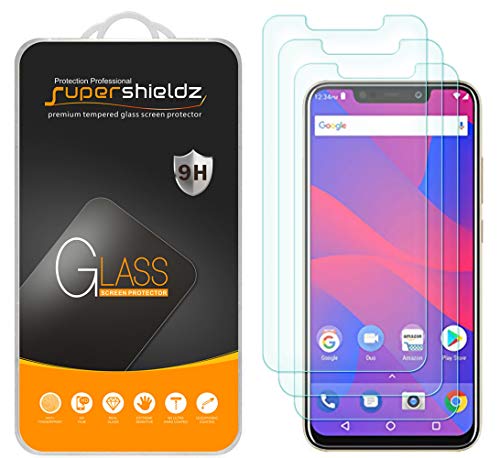 Supershieldz (3 Pack) Designed for BLU Vivo XL4 Tempered Glass Screen Protector, Anti Scratch, Bubble Free