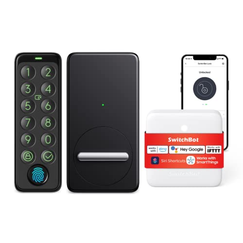SwitchBot WiFi Smart Lock with Keypad Touch: Secure Keyless Entry Door Lock
