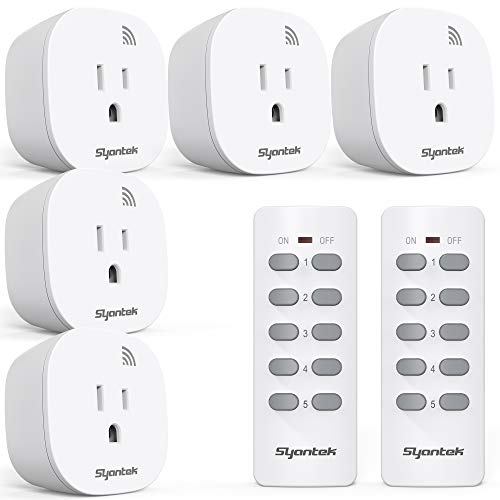 Syantek Remote Control Outlet Light Switch Kit