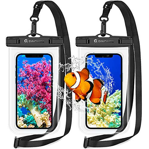 Syncwire Waterproof Phone Pouch - Pack of 2 IPX8 Waterproof Cases