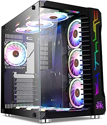 SZSKYING Gaming PC Case with 10PCS Fans