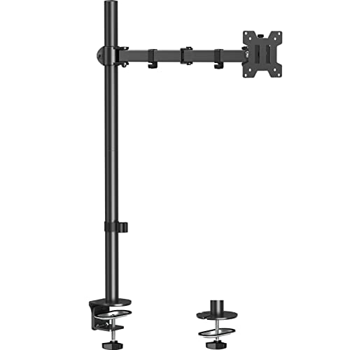 Tall Monitor Mount with Height Adjustable Arm