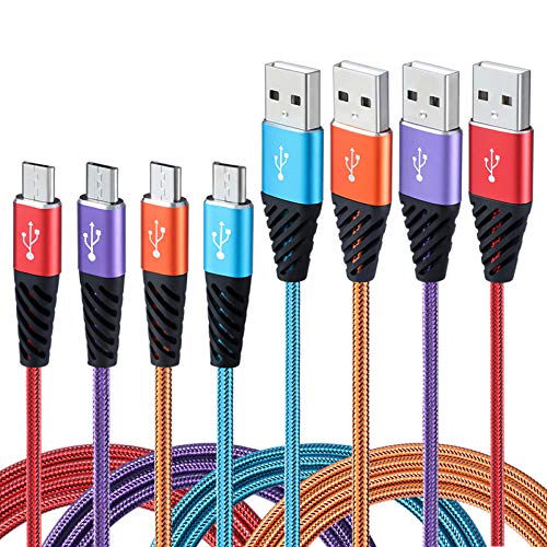 Teyssor Micro USB Cable 10FT 4-Pack