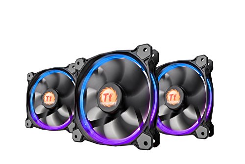 Thermaltake Riing 14 RGB Series High Pressure 140mm Circular LED Ring Case Radiator Fan