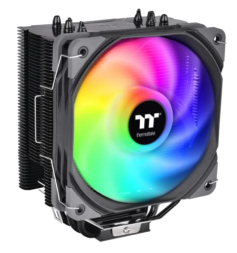 Thermaltake UX200 SE 5V Motherboard ARGB Sync 16.8 Million Colors 15 Addressable LED Intel/AM5/AMD (LGA 1700) Universal Socket Hydraulic Bearing 170W CPU Cooler CL-P105-AL12SW-A