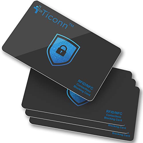 TICONN RFID Blocking Cards - 4 Pack