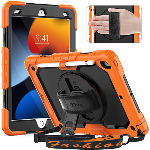 Timecity iPad Case: Strong Protection, Screen Protector, Hand Strap