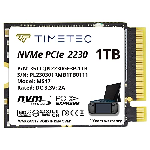 Timetec 1TB SSD NVMe PCIe Gen3x4 Solid State Drive