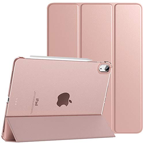 TiMOVO Case for New iPad Air 5th/4th Generation 10.9 inch, iPad Air 5 Case/iPad Air 4 Case, [Support 2nd Gen Apple Pencil Charging] Slim Stand Protective Cover with Auto Wake/Sleep - Rose Gold