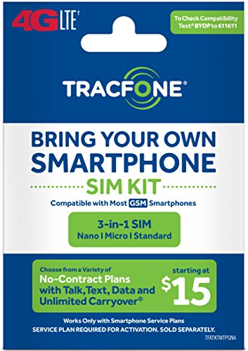 Tracfone BYOP GSM 3-in-1 Sim Card Kit (4G LTE)