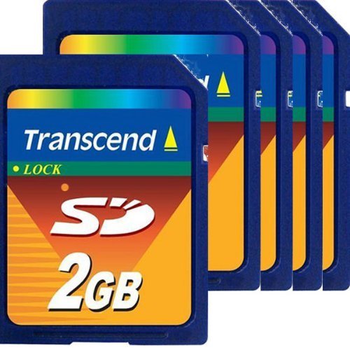 Transcend 2 GB SD Flash Memory Card Pack