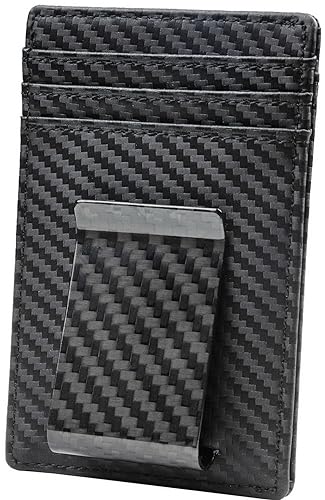 Travelambo Men's Wallet with Money Clip and RFID Blocking