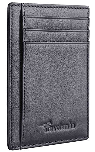 Travelambo RFID Blocking Minimalist Leather Wallet