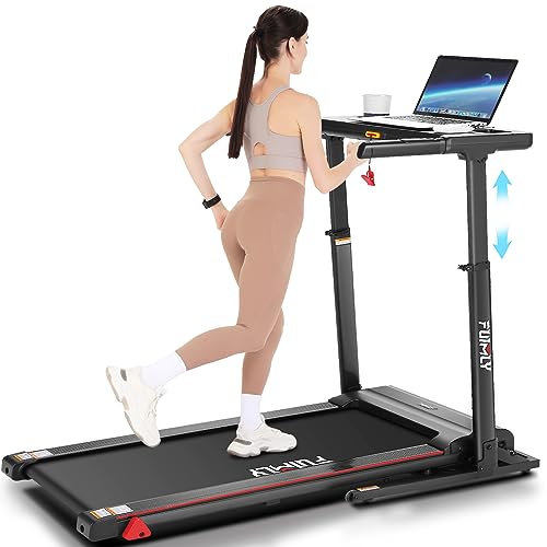 Treadmill with Adjustable Height Desk
