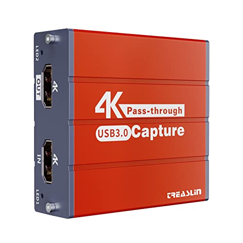 TreasLin 4K Video Game Capture Card