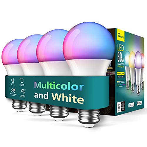 TREATLIFE Smart Light Bulbs 4 Pack